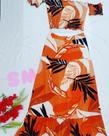 Conjunto saia longa e cropped tamanho único estampado