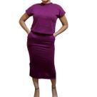 Conjunto Saia Midi e blusa Lanzinha Moda Evangélica Barato