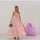 Conjunto saia midi flower Salgu