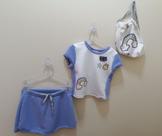 Conjunto saía shorts