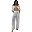 Conjunto Saída De Praia Blusa E Calça Feminino