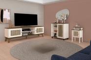 Conjunto Sala Charlotte: Rack 4524+ Mesa 4518+ Buffet 4520 Conjunto Sala Charlotte: Rack 4524+ Mesa 4518+ Buffet 4520