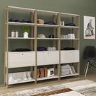 Conjunto Sala de Estar: 3 Estantes Match 4234