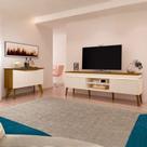Conjunto Sala de Estar Buffet Oásis e Rack Lumina