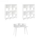 Conjunto Sala de Estar: Escrivaninha Sofia + 2 Estante Book