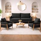 Conjunto Sala de Estar Orion com 1 Sofá 2 Lugares Living e 2 Poltronas