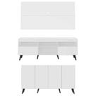 Conjunto Sala De Estar Rack Painel 65 e Aparador Retrô