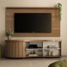 Conjunto Sala de Estar: Rack Treviso 4699 + Painel Slim 4744