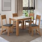Conjunto Sala de Jantar 1 Mesa 4 Cadeiras Versalhes