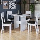 Conjunto Sala de Jantar 1 Mesa 4 Cadeiras Viena