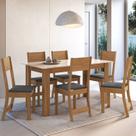 Conjunto Sala de Jantar 1 Mesa 6 Cadeiras Versalhes