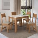 Conjunto Sala de Jantar 1 Mesa Tampo MDP Retangular 4 Cadeiras Versalhes
