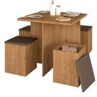 Conjunto Sala De Jantar 4 Banquetas Berlim Cinamomo