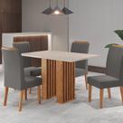 Conjunto Sala de Jantar 4 Cadeiras Fran