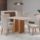 Conjunto Sala de Jantar 4 Cadeiras Fran