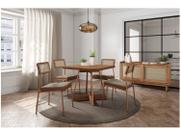 Conjunto Sala de Jantar 4 Cadeiras Margarida Carraro Nogal