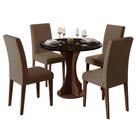 Conjunto Sala De Jantar 4 Cadeiras Pérsia Imbuia Conjunto Sala De Jantar 4 Cadeiras Pérsia Imbuia