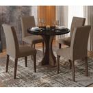 Conjunto Sala De Jantar 4 Cadeiras Pérsia Imbuia