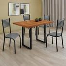 Conjunto Sala de Jantar 4 Lugares Retangular Mesa 115x70cm Mariana