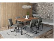 Conjunto Sala de Jantar 6 Cadeiras Di Nettuno Carraro Nog Pre
