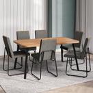 Conjunto Sala De Jantar 6 Cadeiras Parma Carraro Nogal E Preto Conjunto Sala De Jantar 6 Cadeiras Parma Carraro Nogal E Preto