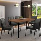 Conjunto Sala De Jantar 6 Cadeiras San Paolo Carraro Nog Pre