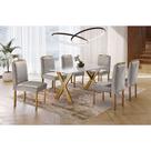 Conjunto Sala de Jantar 6 Lugares Alvorada Mesa e Cadeiras Madeira Maciça