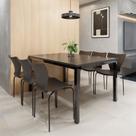 Conjunto Sala de Jantar 6 Lugares Retangular Tampo MDF 160X85cm Mesa Smart com Cadeiras Mono