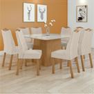 Conjunto Sala de Jantar 8 Lugares Quadrada Tampo Vidro/MDF Mesa Nevada e Cadeiras Vênus Conjunto Sala de Jantar 8 Lugares Quadrada Tampo Vidro/MDF Mesa Nevada e Cadeiras Vênus