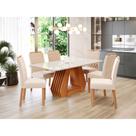 Conjunto Sala de Jantar Ágata com 6 Cadeiras Paola Cimol