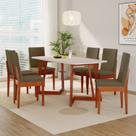 Conjunto Sala de Jantar Califórnia 6 Lugares Retangular Madeira Maciça Dakota Conjunto Sala de Jantar Califórnia 6 Lugares Retangular Madeira Maciça Dakota