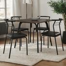 Conjunto Sala de Jantar Carraro Galway com Mesa e 4 Cadeiras Conjunto Sala de Jantar Carraro Galway com Mesa e 4 Cadeiras