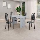 Conjunto Sala de Jantar com 4 Cadeiras Lara