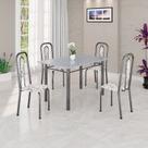Conjunto Sala de Jantar com 4 Cadeiras Lara