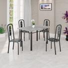 Conjunto Sala de Jantar com 4 Cadeiras Lívia