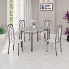 Conjunto Sala de Jantar com 4 Cadeiras Lívia
