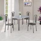 Conjunto Sala de Jantar com 4 Cadeiras Lívia