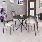 Conjunto Sala de Jantar com 4 Cadeiras Lívia