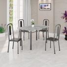 Conjunto Sala de Jantar com 4 Cadeiras Lívia