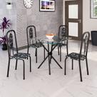 Conjunto Sala de Jantar com 4 Cadeiras Lívia