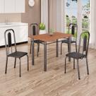 Conjunto Sala de Jantar com 4 Cadeiras Lívia