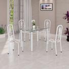 Conjunto Sala de Jantar com 4 Cadeiras Lívia