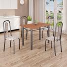 Conjunto Sala de Jantar com 4 Cadeiras Lívia