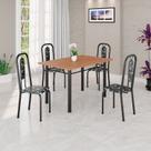 Conjunto Sala de Jantar com 4 Cadeiras Lívia