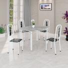 Conjunto Sala de Jantar com 4 Cadeiras Lívia