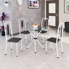 Conjunto Sala de Jantar com 4 Cadeiras Lívia