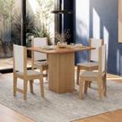 Conjunto Sala de Jantar com 4 Cadeiras Luana Yescasa Conjunto Sala de Jantar com 4 Cadeiras Luana Yescasa