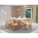 Conjunto Sala de Jantar com 6 Cadeiras Hill