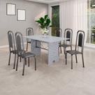 Conjunto Sala de Jantar com 6 Cadeiras Lara