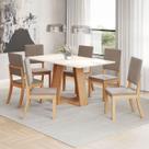 Conjunto Sala de Jantar com 6 Cadeiras Lins Conjunto Sala de Jantar com 6 Cadeiras Lins